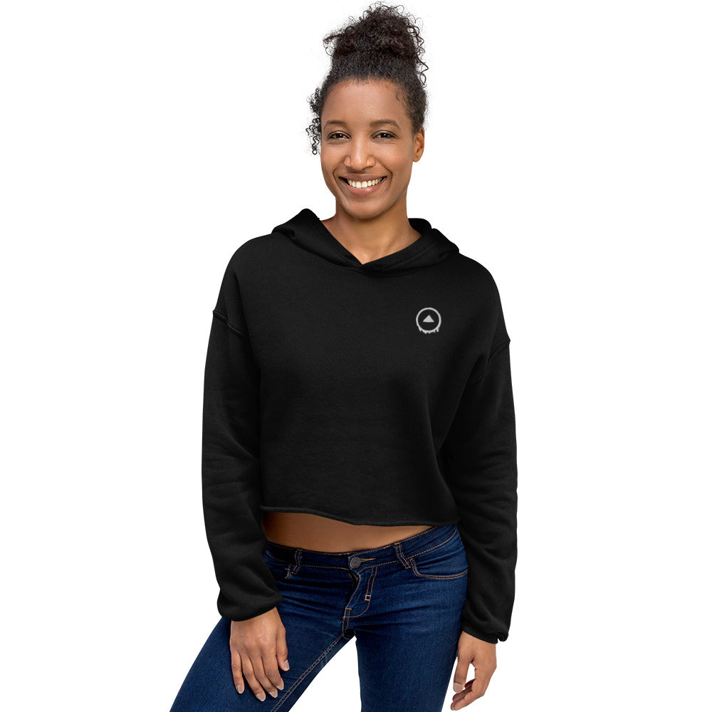Women's Hackers Badge Crop Hoodie